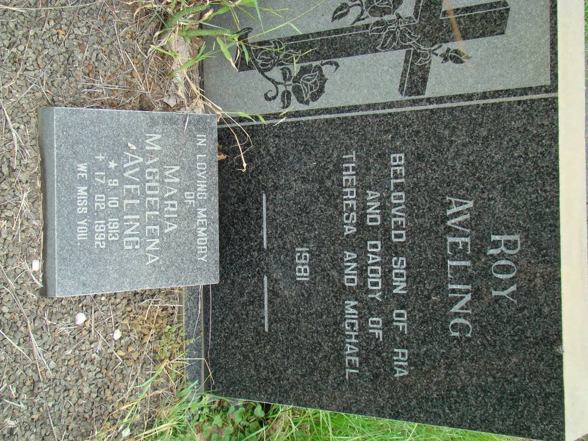 AVELING Roy -1981 :: AVELING Maria Magdelena 1913-1992