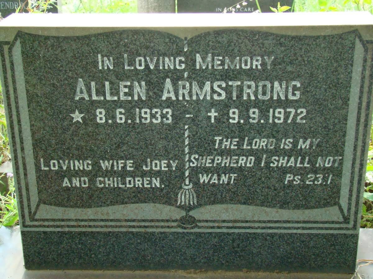 ARMSTRONG Allen 1933-1972