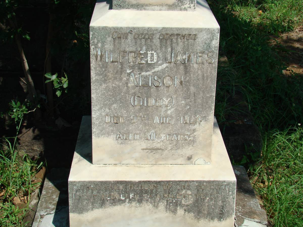 ALISON Wilfred James -1924