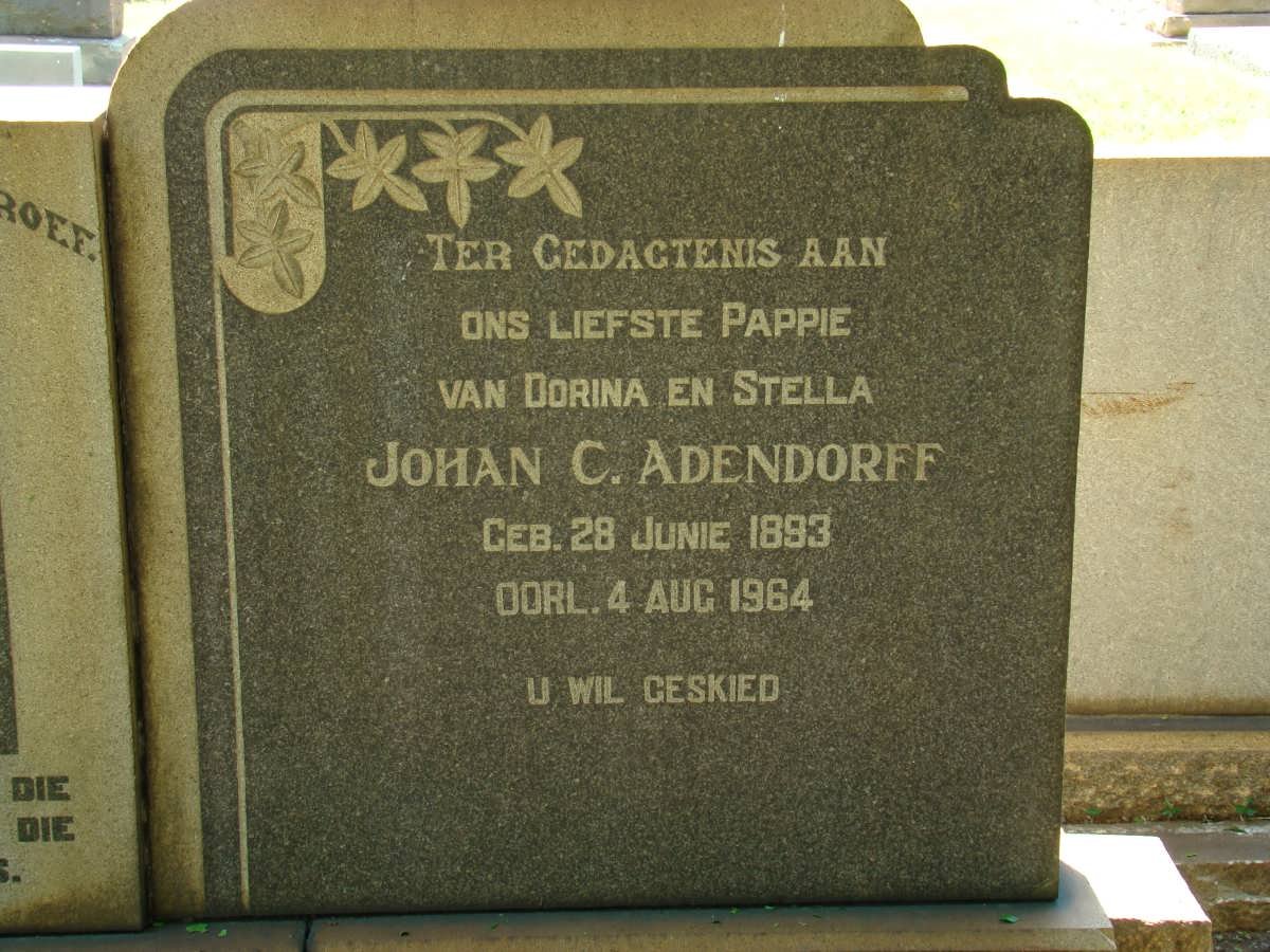 ADENDORFF Johan C. 1893-1964