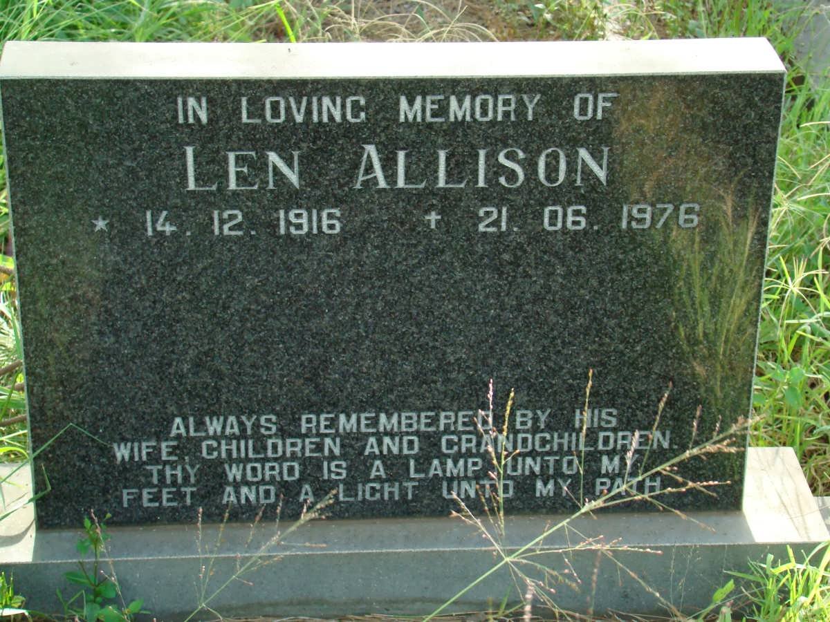 ALLISON Len 1916-1976