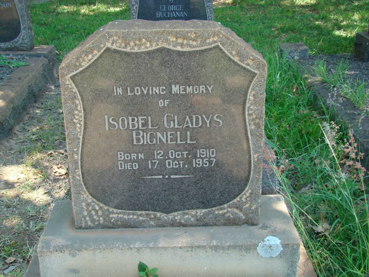 BIGNELL Isobel Gladys 1910-1957