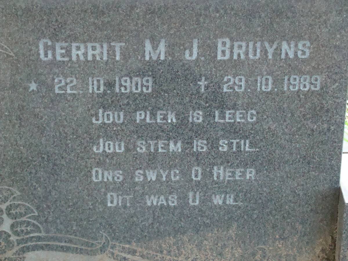 BRUYNS Gerrit M.J. 1909-1989