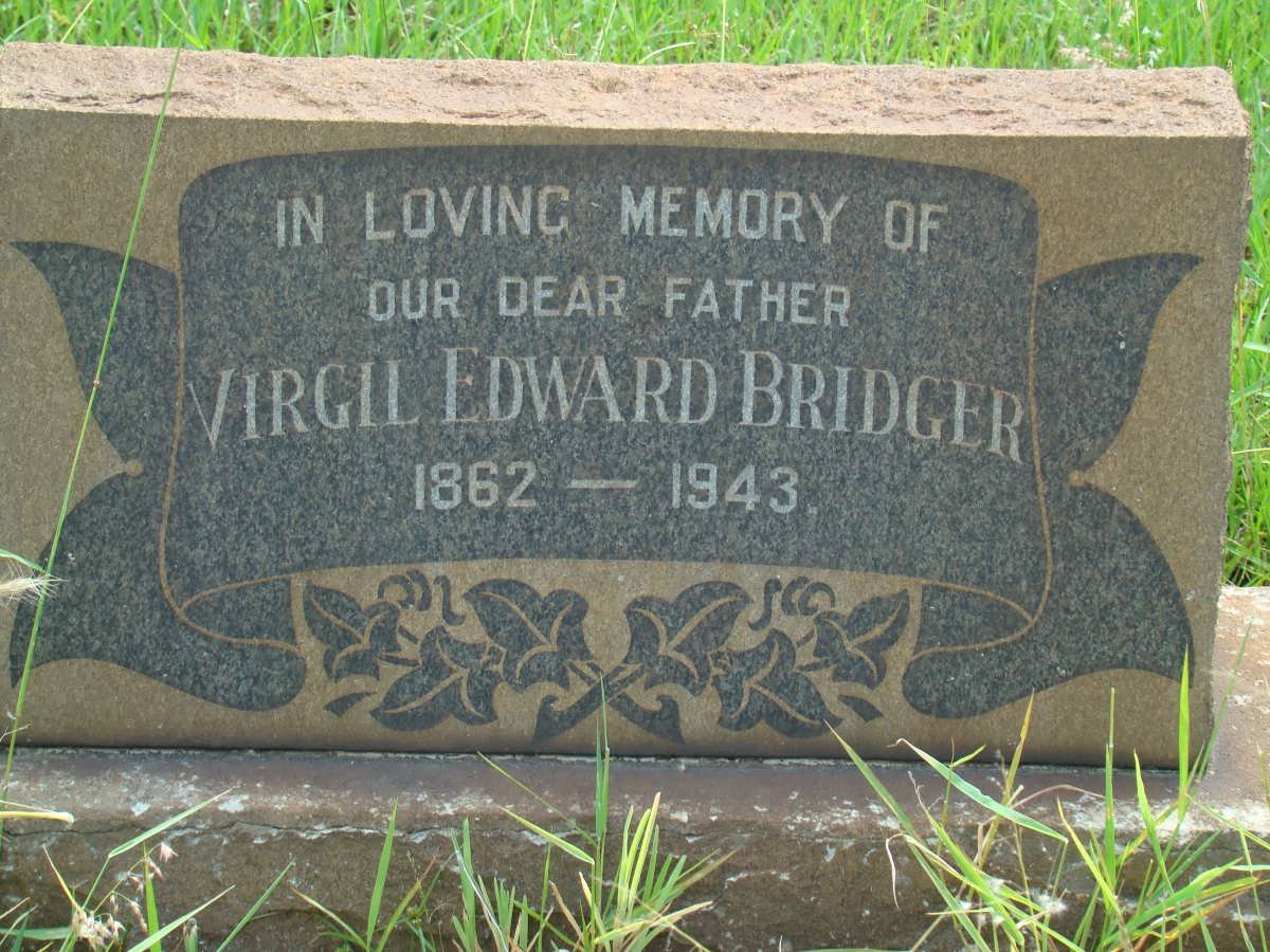 BRIDGER Virgil Edward 1862-1943