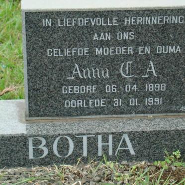 BOTHA Anna C.A. 1898-1991