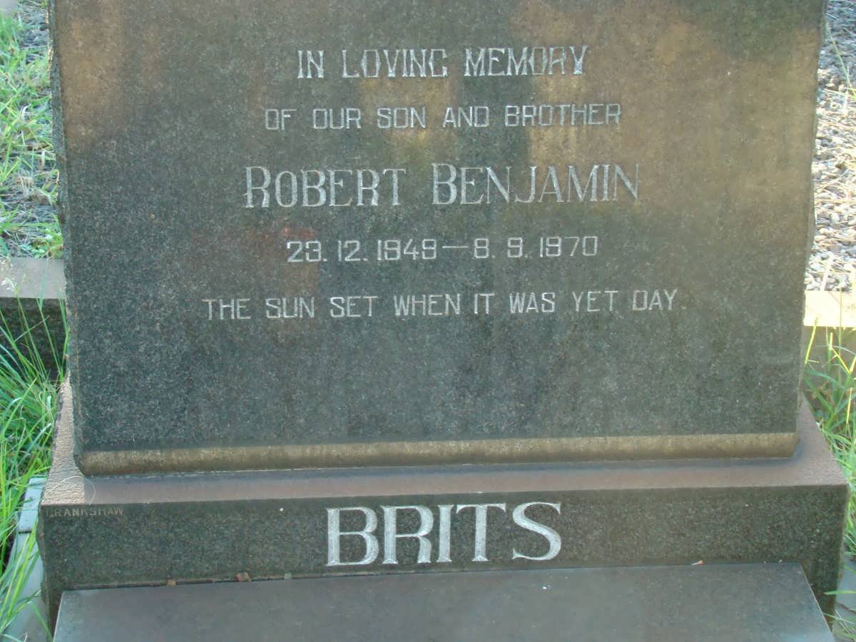 BRITS Robert Benjamin 1949-1970