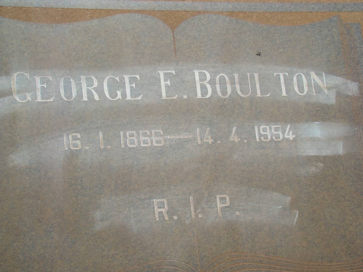 BOULTON George E. 1866-1954