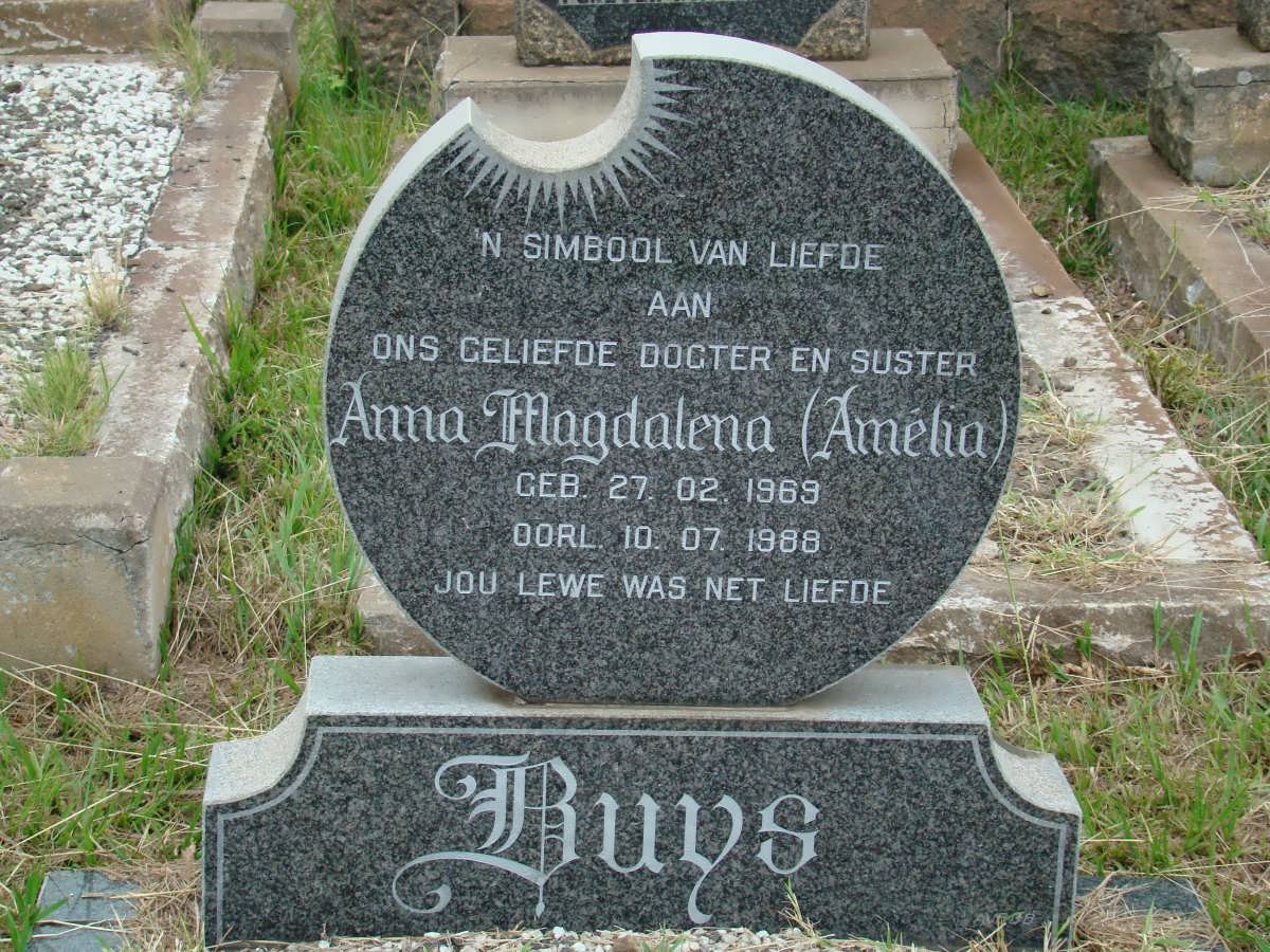 BUYS Anna Magdalena 1969-1988