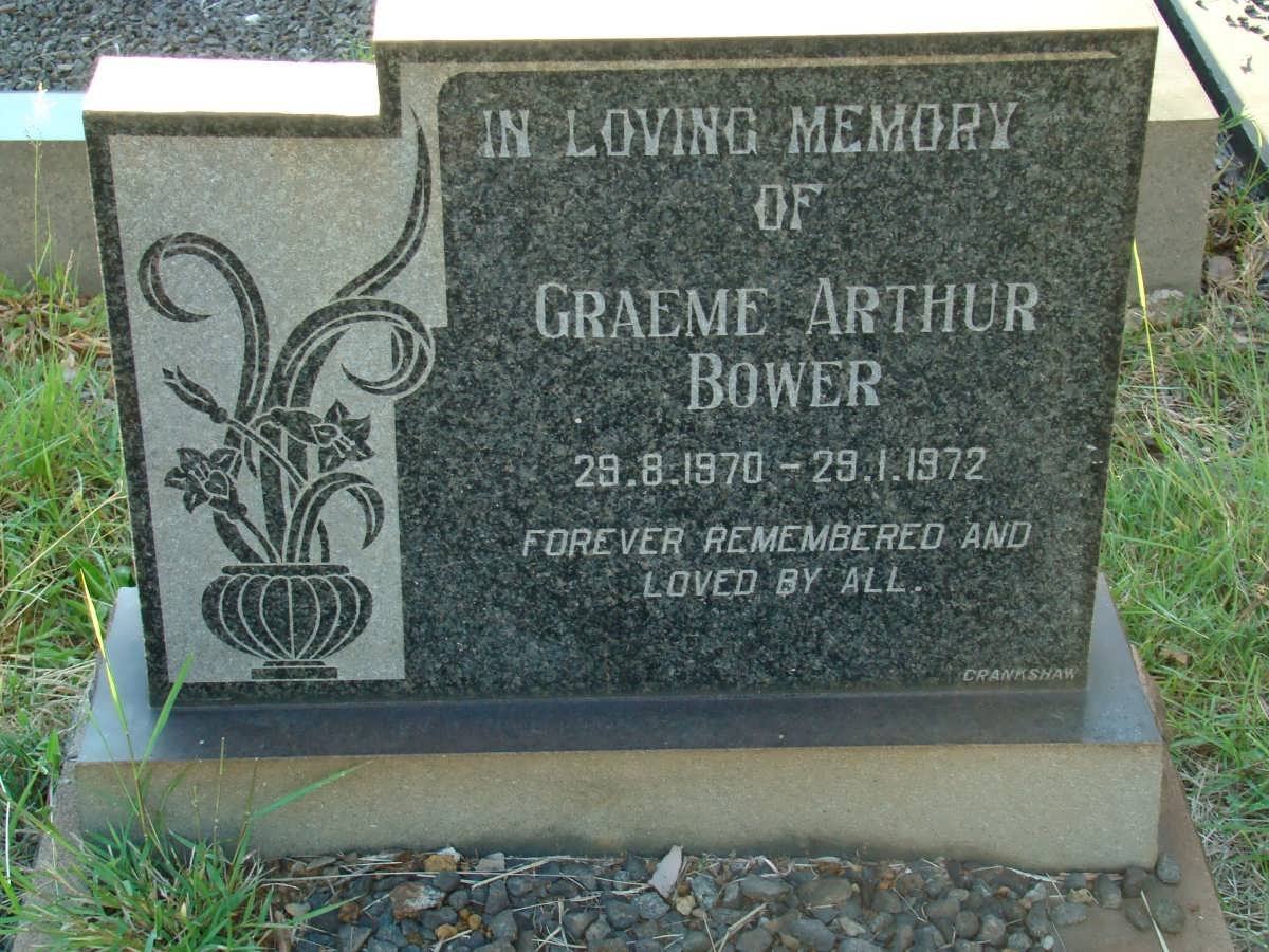 BOWER Graeme Arthur 1970-1972