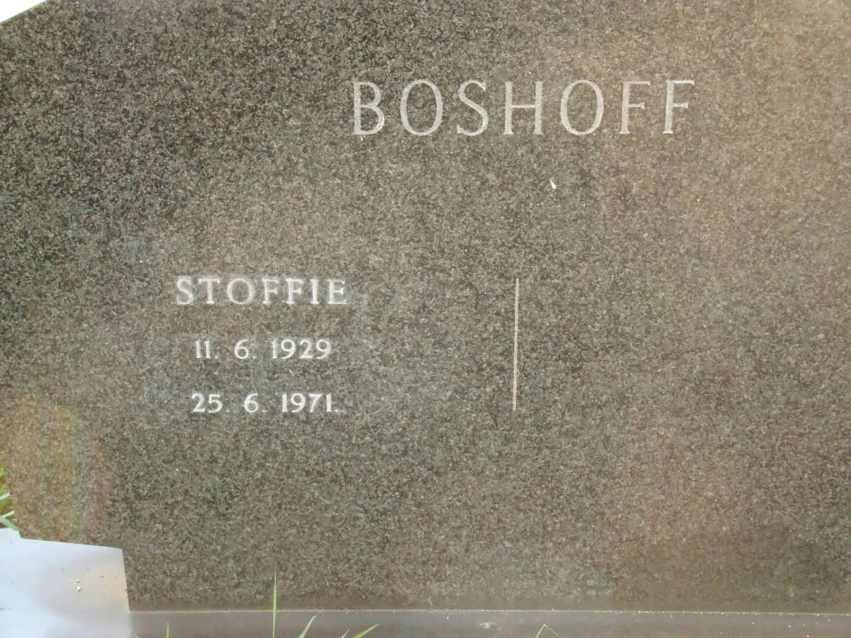 BOSHOFF Stoffie 1929-1971