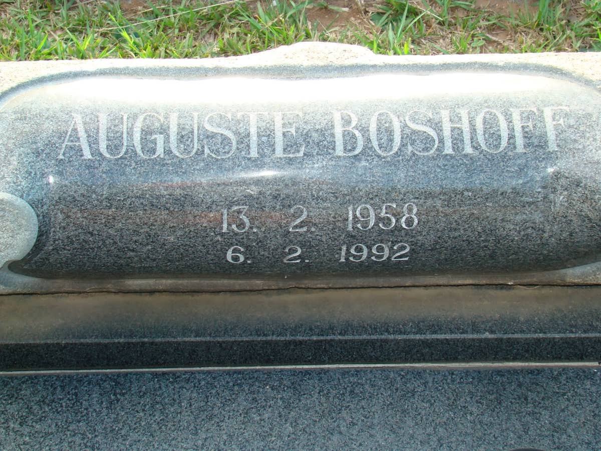 BOSHOFF Auguste 1958-1992