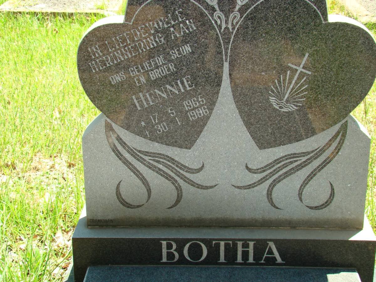 BOTHA Hennie 1965-1986