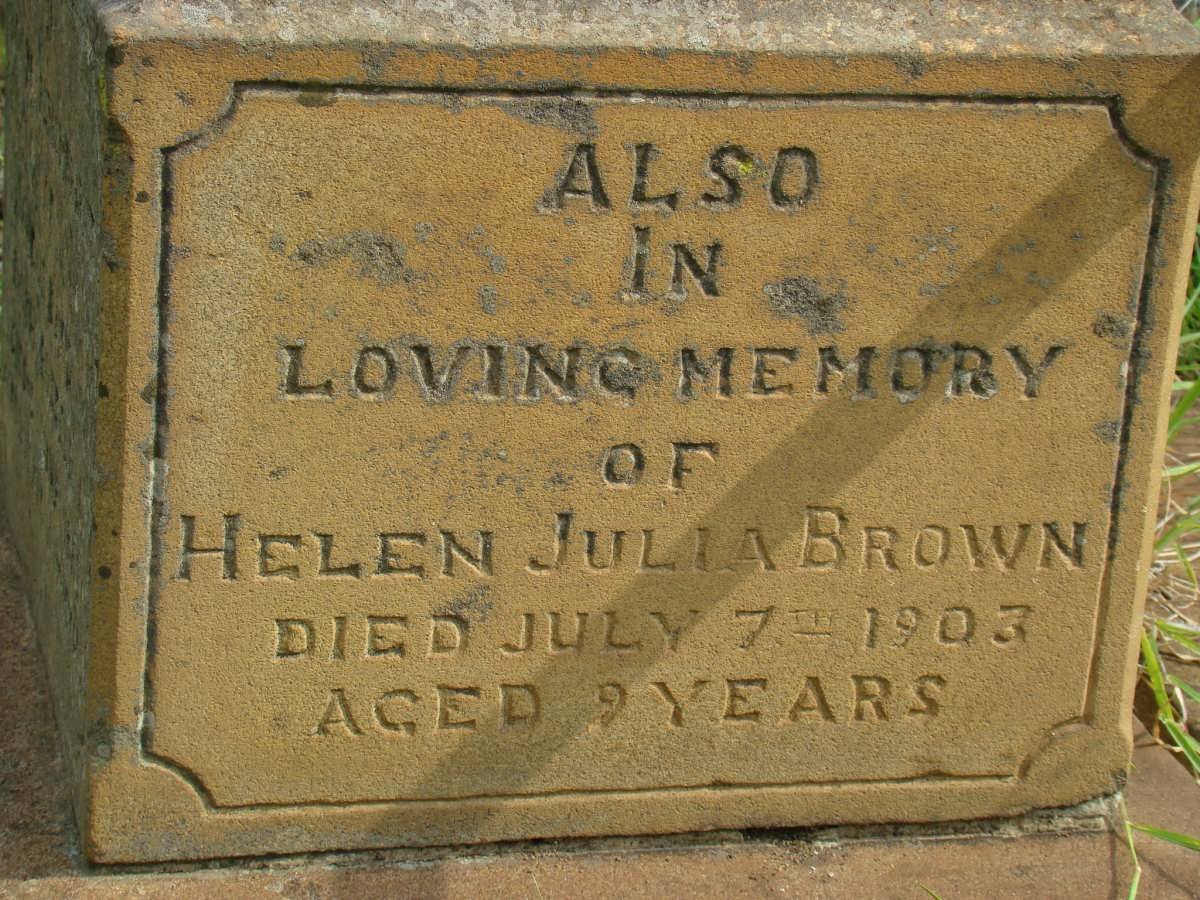 BROWN Helen Julia -1903