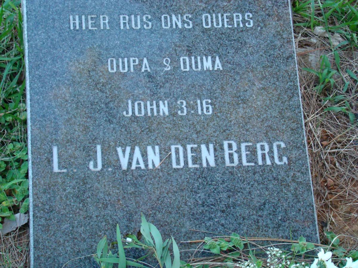 BERG L.J., van den
