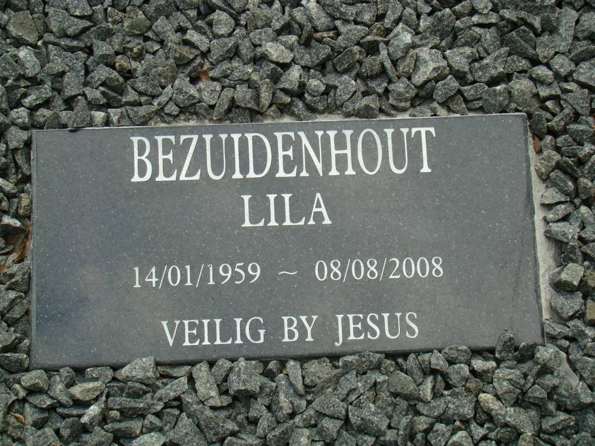 BEZUIDENHOUT Lila 1959-2008