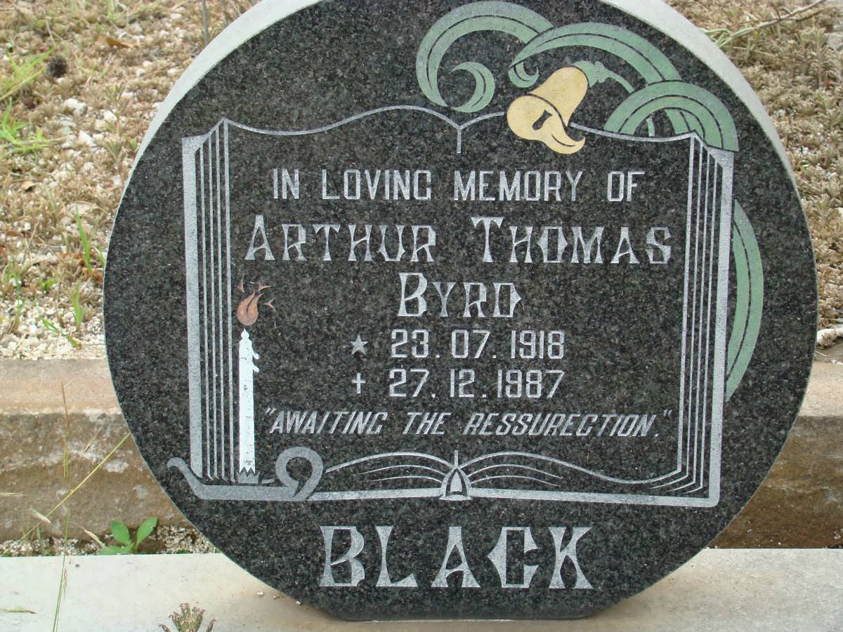 BLACK Arthur Thomas Byrd 1918-1987