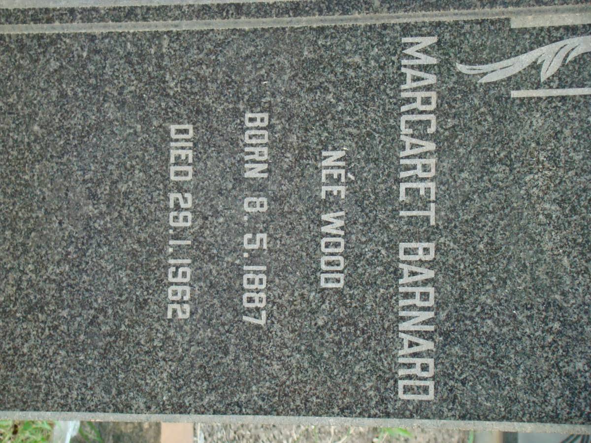 BARNARD Margaret nee WOOD 1887-1962
