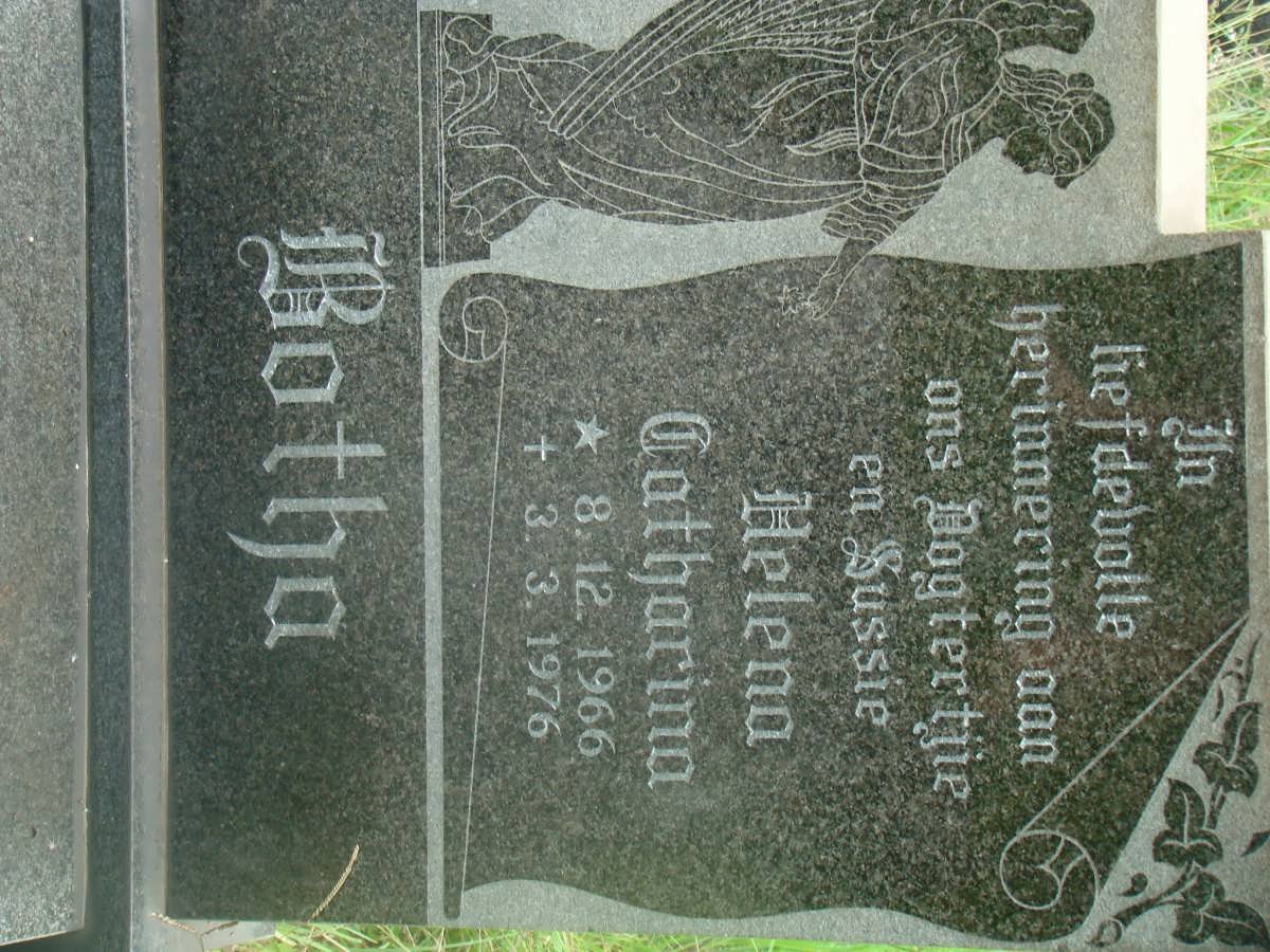 BOTHA Helena Catharina 1966-1976