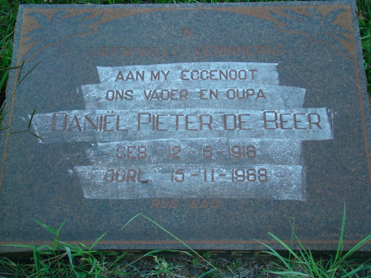 BEER Daniël Pieter, de 1918-1968