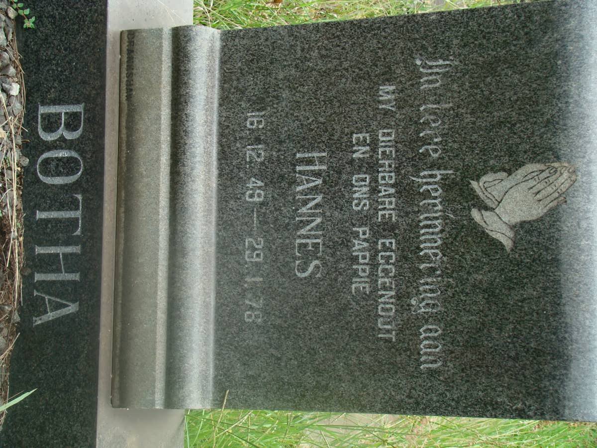 BOTHA Hannes 1949-1978