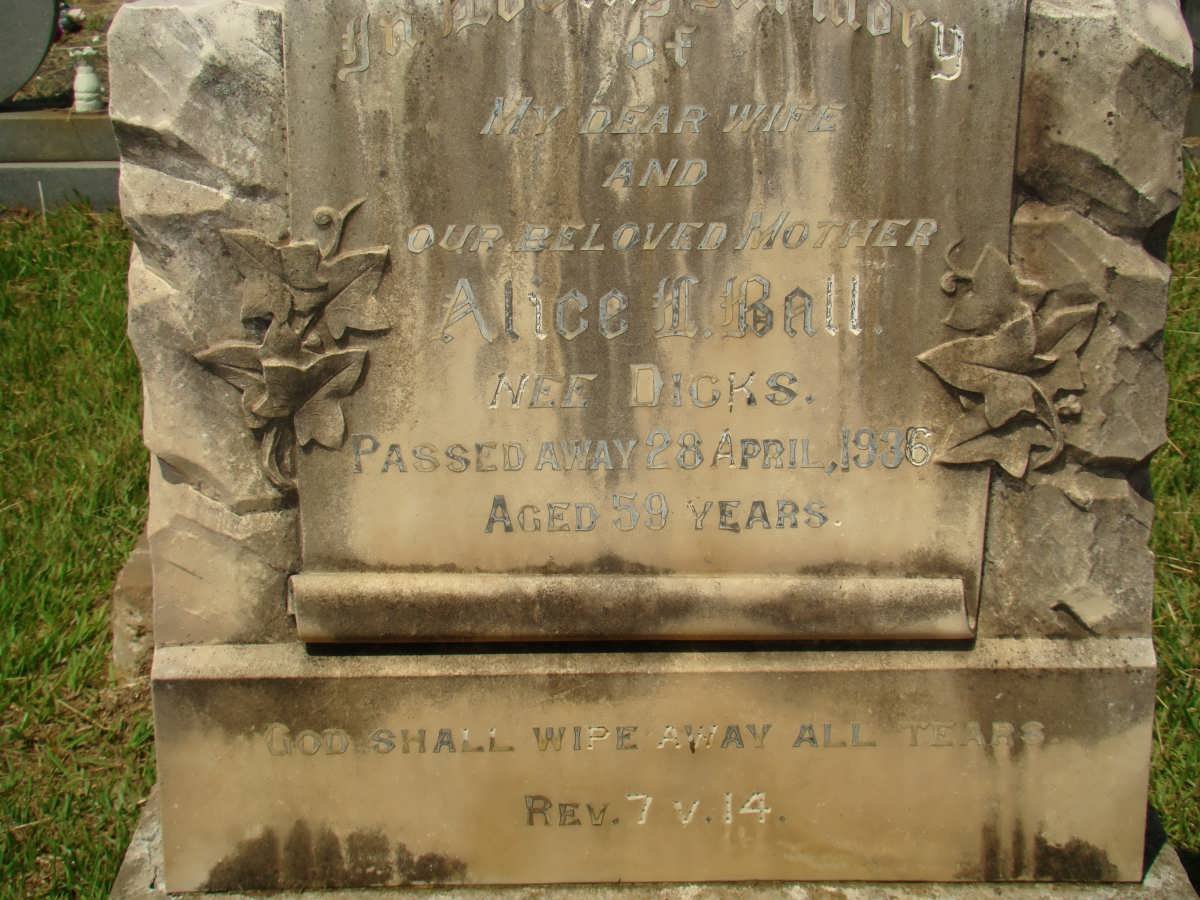 BELL Alice H. nee DICKS -1936