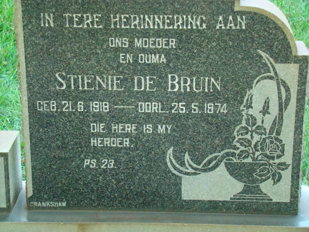BRUIN Stienie, de 1918-1974