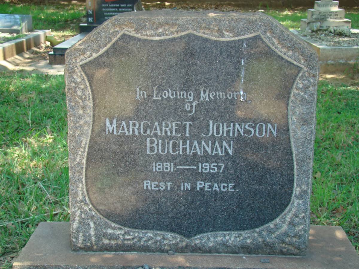 BUCHANAN Margaret nee JOHNSON 1881-1957