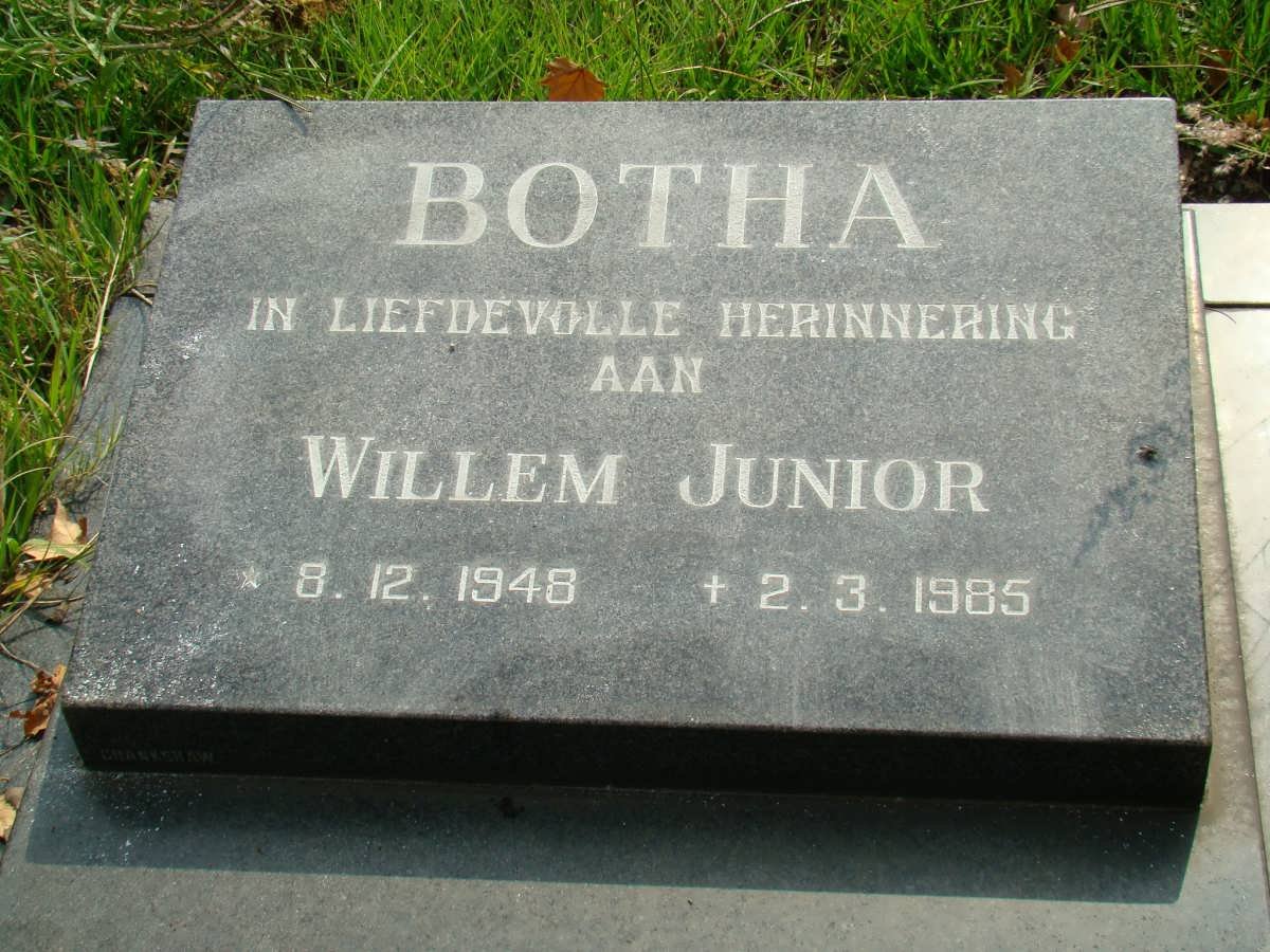 BOTHA Willem Junior 1945-1985