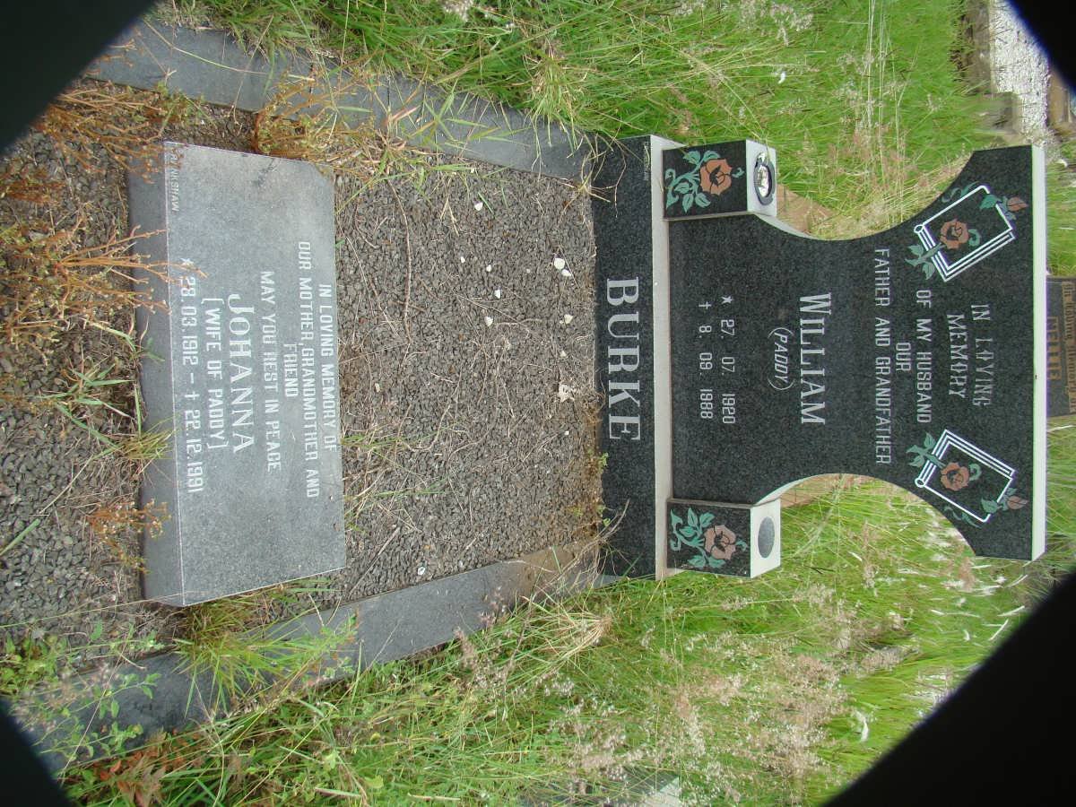 BURKE William 1920-1988 &amp; Johanna 1912-1991