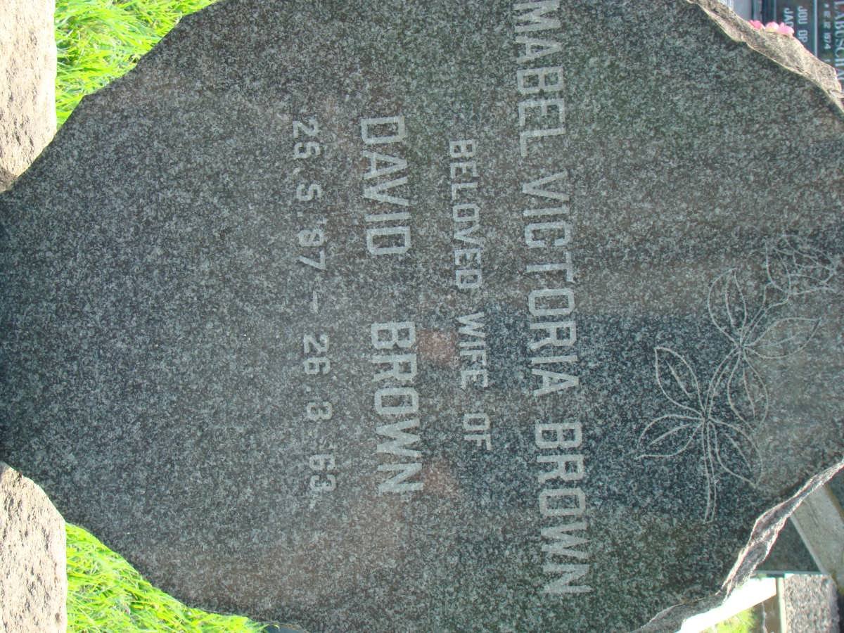 BROWN Mabel Victoria 1887-1963