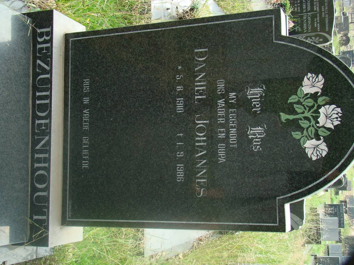 BEZUIDENHOUT Daniel Johannes 1910-1986