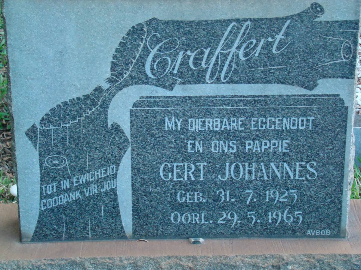 CRAFFERT Gert Johannes 1925-1965