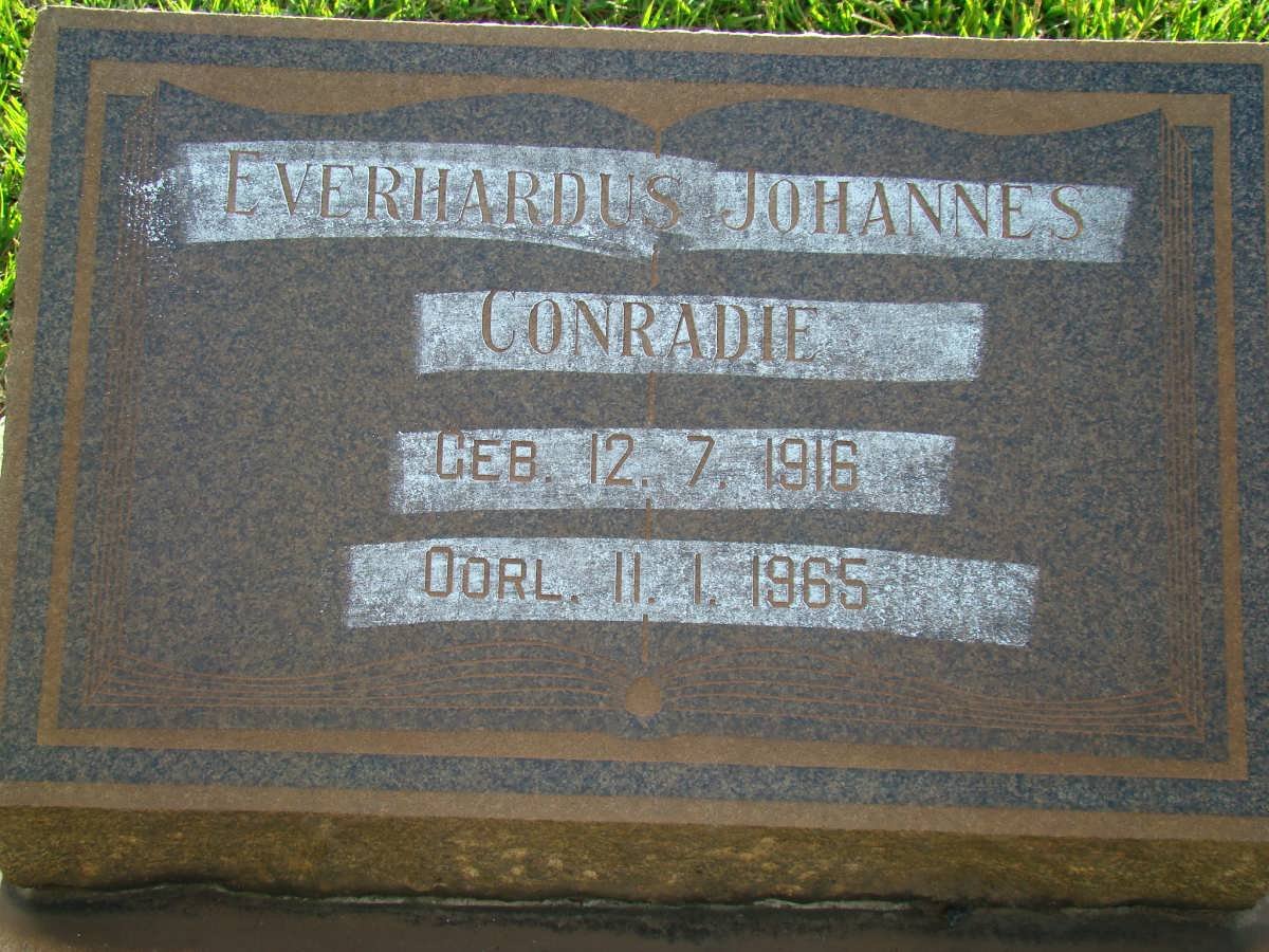 CONRADIE Everhardus Johannes 1916-1965