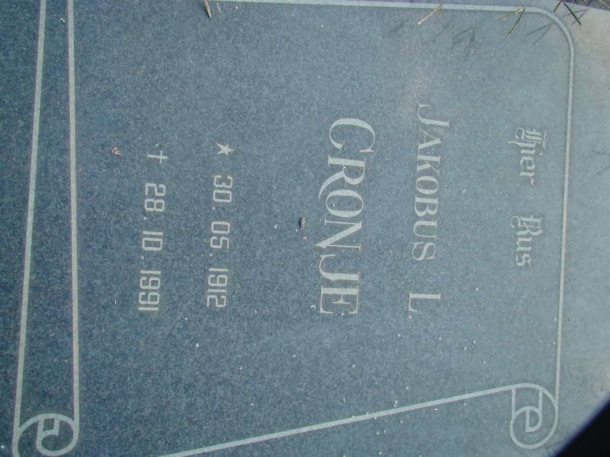 CRONJE Jakobus L. 1912-1991