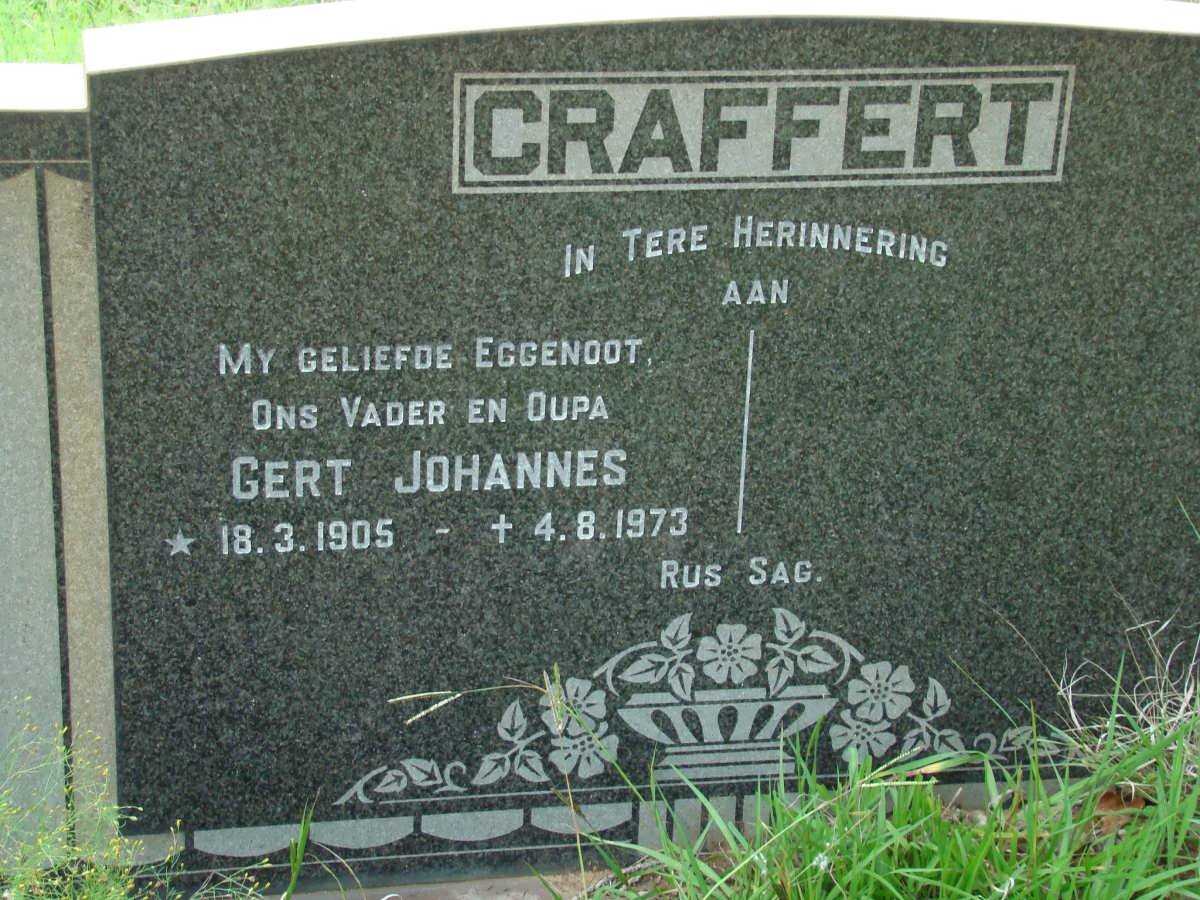 CRAFFERT Gert Johannes 1905-1973