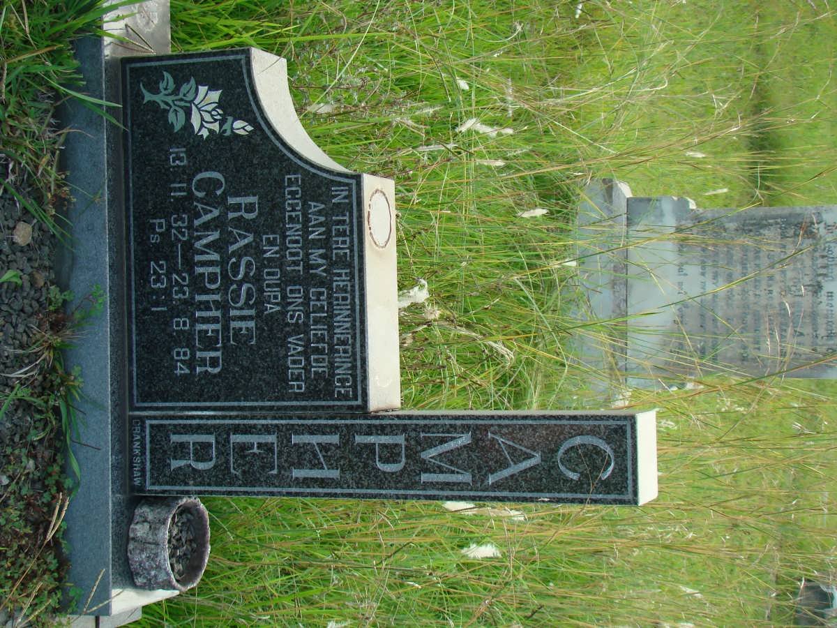CAMPHER Rassie 1932-1984