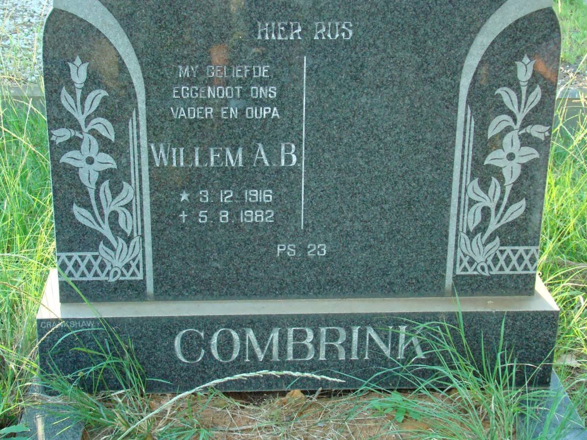 COMBRINK Willem A.B. 1916-1982