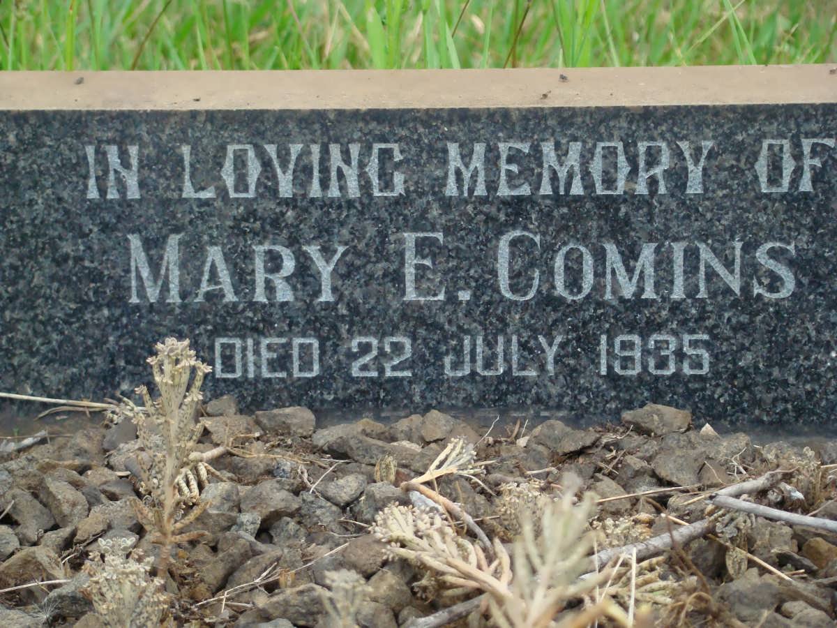 COMINS Mary E. -1935