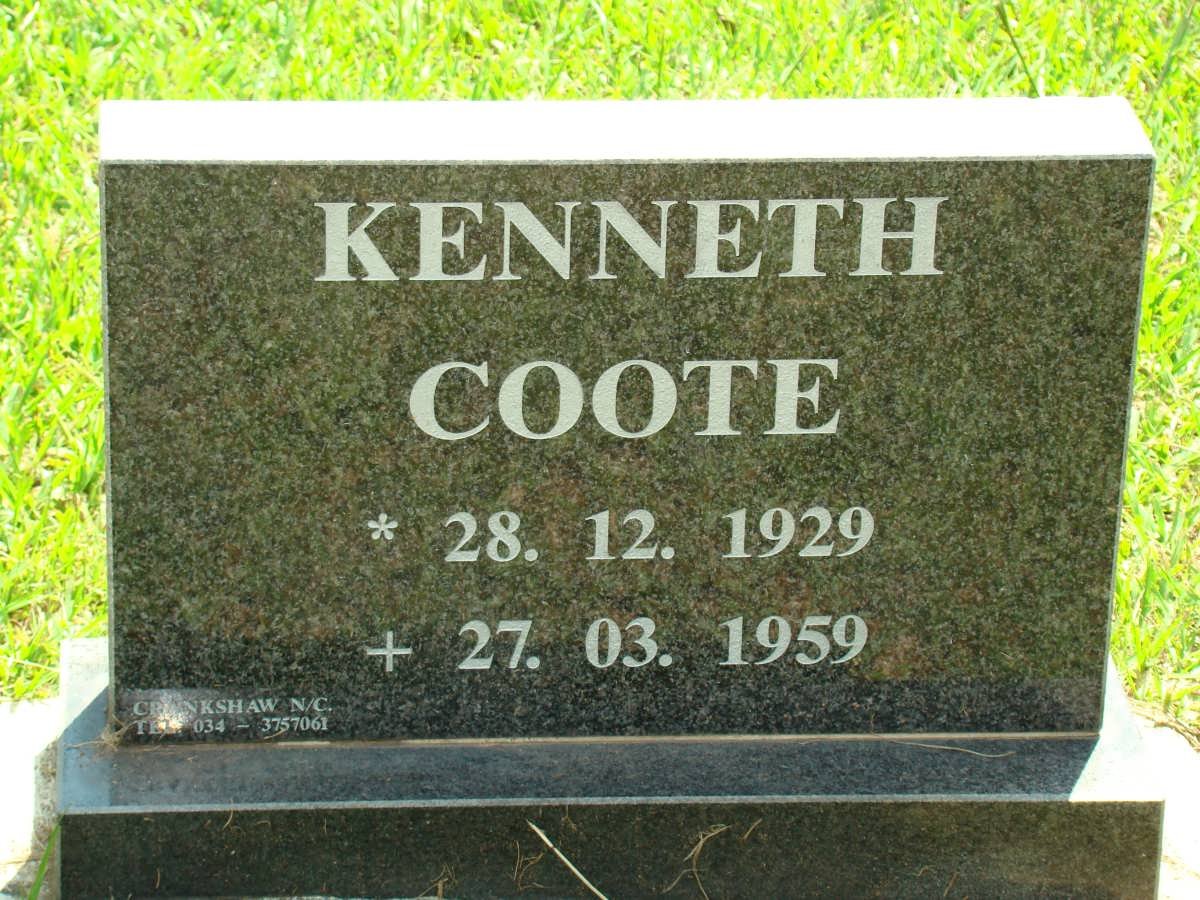 COOTE Kenneth 1929-1959