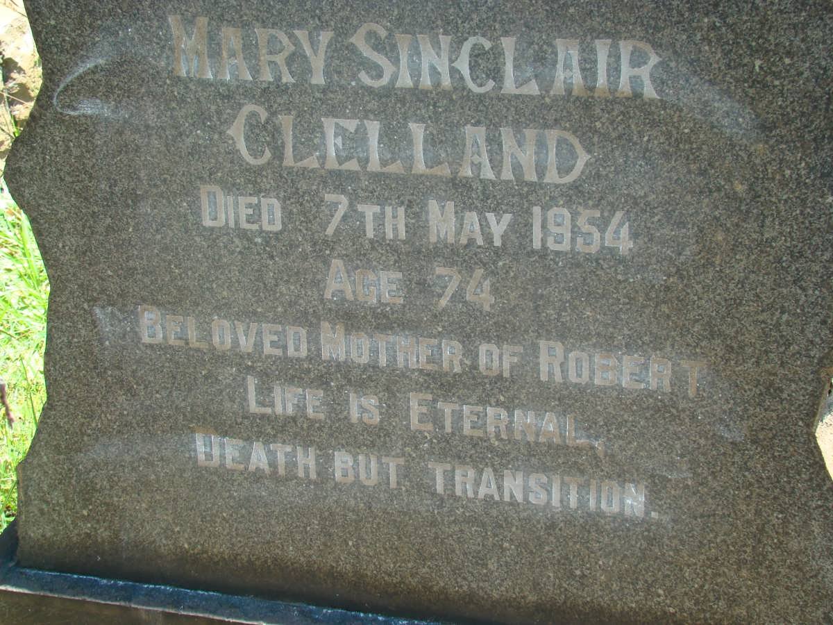 CLELLAND Mary Sinclair -1954