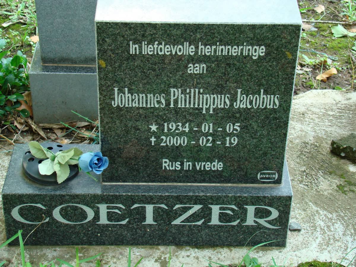 COETZER Johannes Phillippus Jacobus 1934-2000