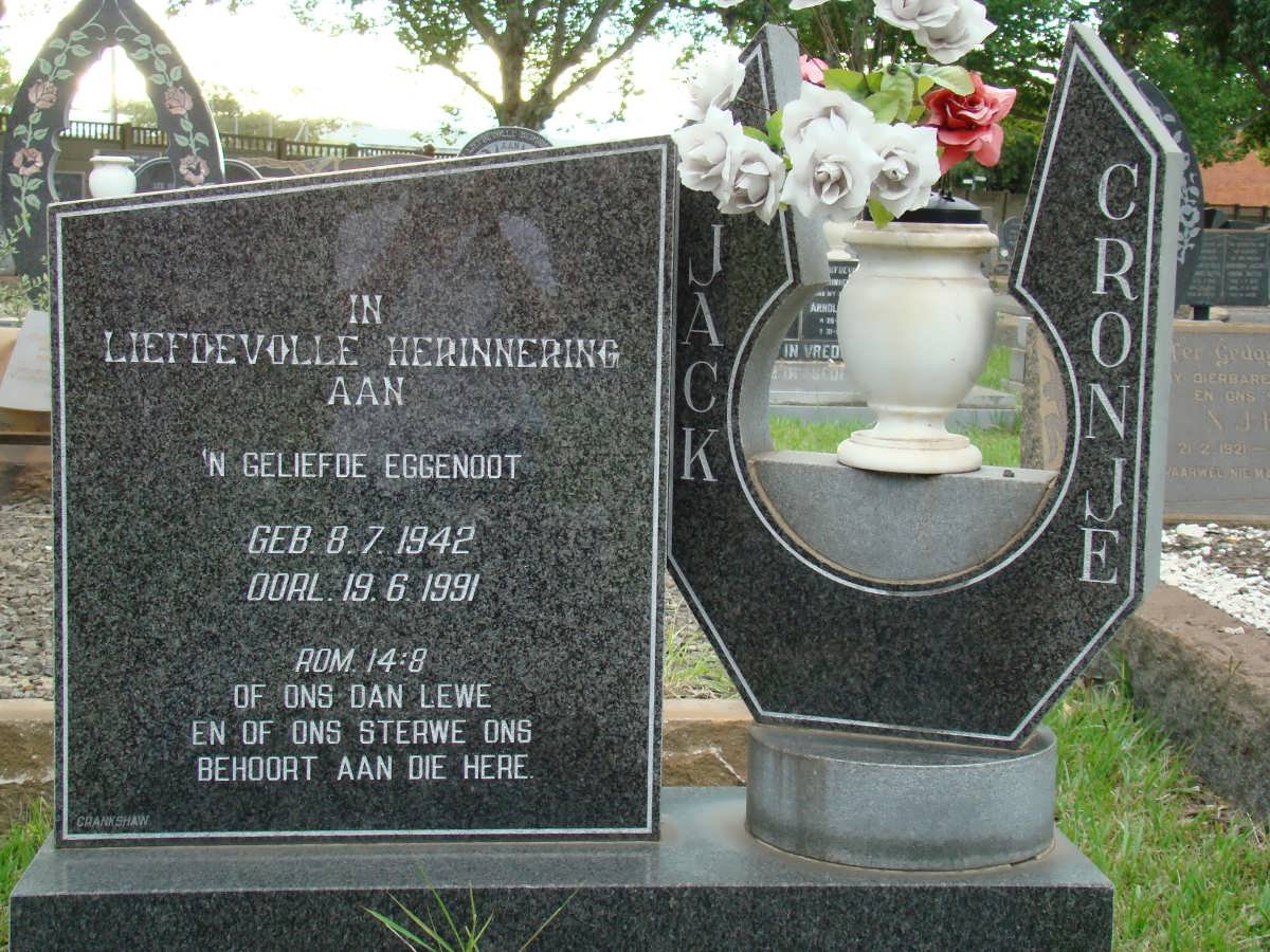 CRONJE Jack 1942-1991