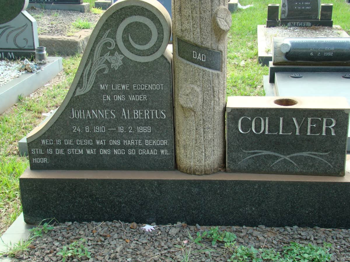 COLLYER Johannes Albertus 1910-1969