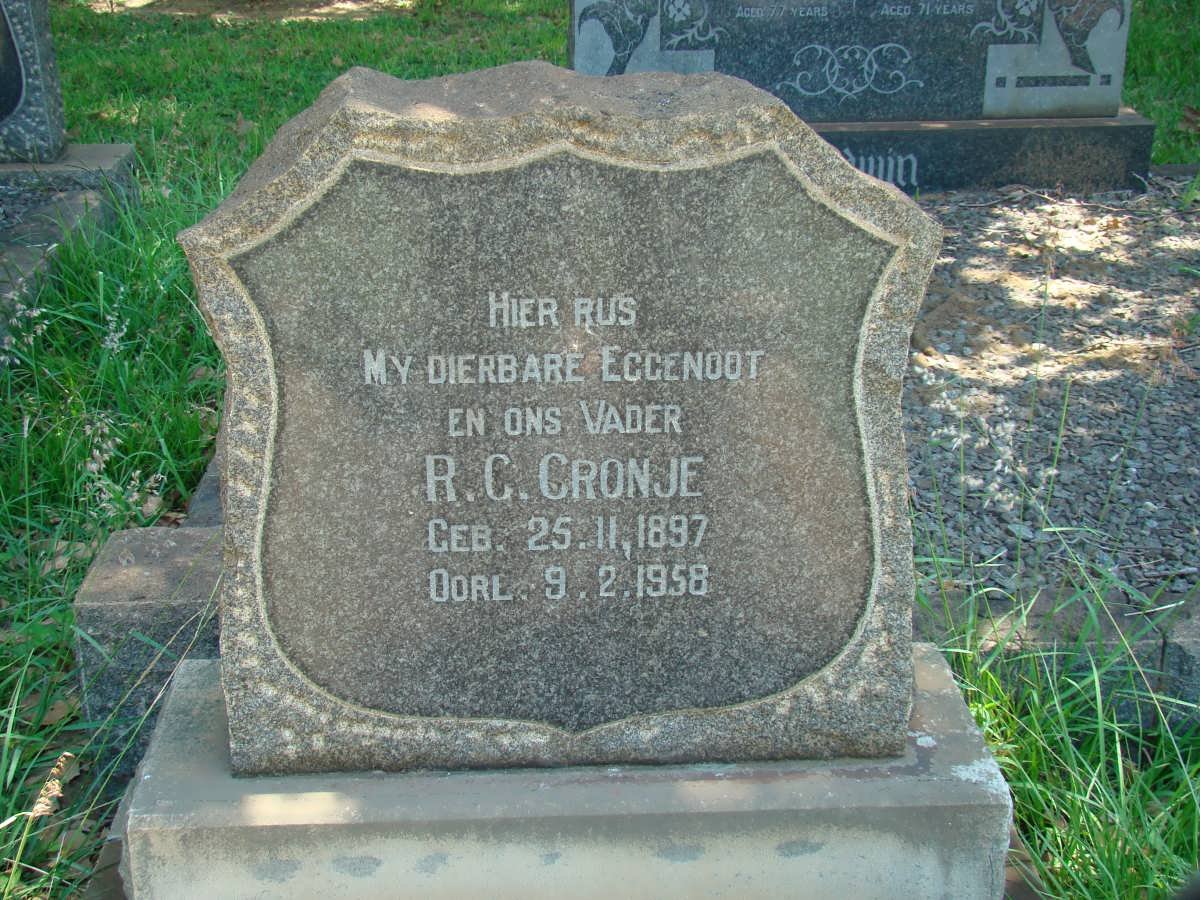 CRONJE R.C. 1897-1958