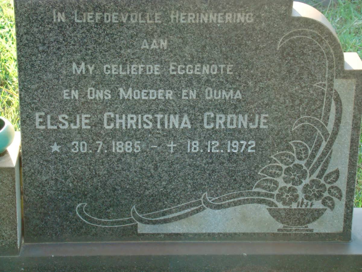 CRONJE Elsje Christina 1885-1972