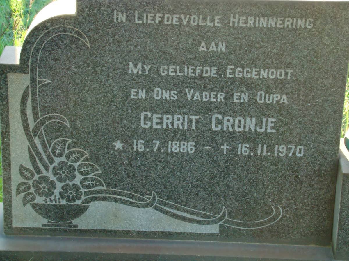 CRONJE Gerrit 1886-1970