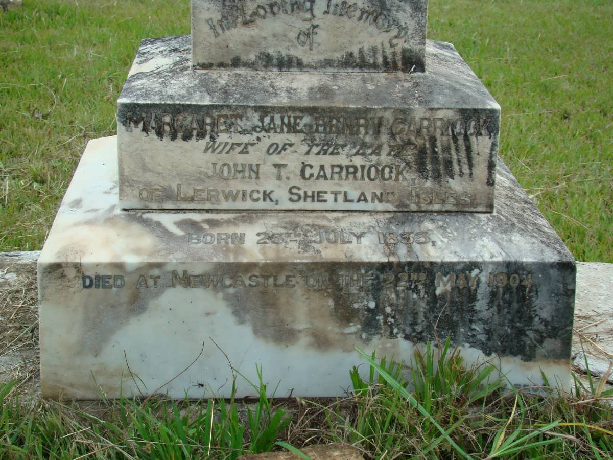 CARRIOCK Margaret Jane Henry 1833-1904