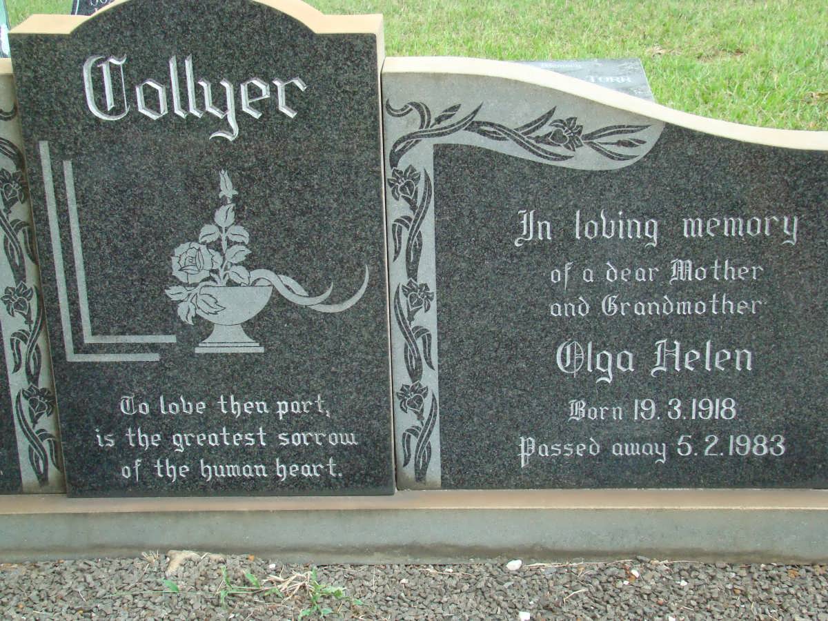 COLLYER Olga Helen 1918-1983