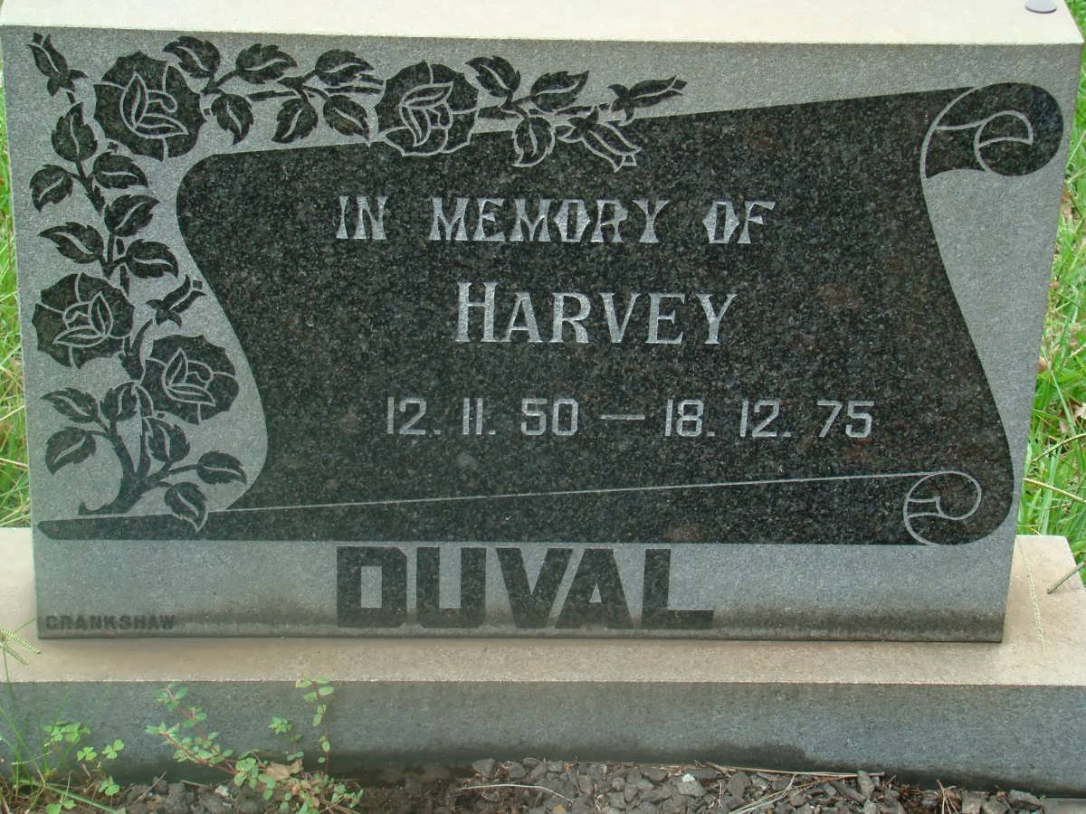 DUVAL Harvey 1950-1975