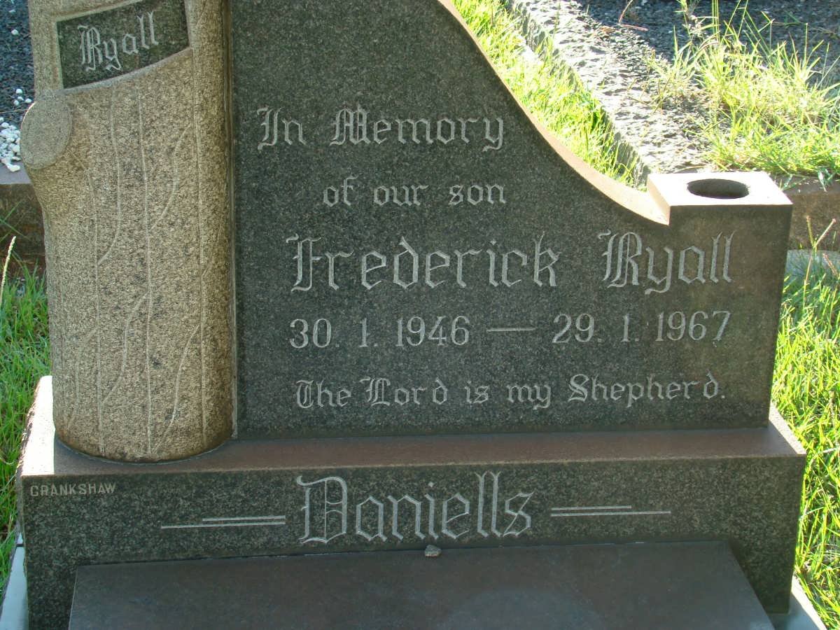 DANIELLS Frederick Ryall 1946-1967